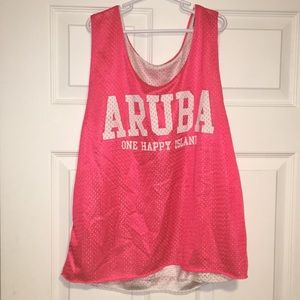 ARUBA “One Happy Island” reversible (white/pink)